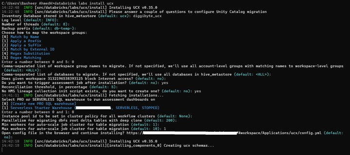 ucx configure 1 - Databricks Unity Catalog,UCX Installation and Configuration,Data Governance in Databricks