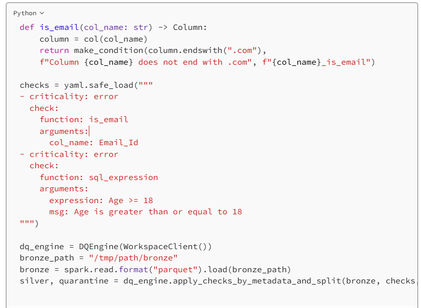 12 - Automated Data Governance,Databricks DQX,Data Quality Validation